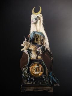 On this eve of the crescent moon, here are some recent photos of Melangell by @andrewabphotography @unity_theatre , wearing her beautiful new crescent-moon crown by @coppermossjewellery 🌛✨

Melangell is a cherished figure in Welsh mythology ✨ the patron saint of hares and wild creatures. An Irish princess who fled an arranged marriage, she found refuge in a Welsh forest where a hunted hare hid beneath her skirts. Moved by her deep connection with nature, the Prince of Powys granted her the valley that became her sanctuary 🌿🐇

Her hares feel like symbols of hidden wisdom, truths revealed only through patience, stillness and listening to the land. For me, Melangell embodies intuition, solitude and the quiet path toward inner knowing 🌙
.
.
.
.
.

#Melangell #WelshMythology #Hares #SacredFeminine #FolkloreArt #FlotsamFables #CrescentMoon #MythicCreatures #Intuition #MythologyInArt #andrewabphotography #unitytheatre #coppermossjewellery #flotsam_fables