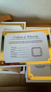 My Certificates of Authenticity have arrived and I had such fun sealing them with my wax stamp today ✨ The first two will be delivered to the lovely new home of The Morrigan and Tyche, and the others are bound for Zari Gallery in London, ready for the upcoming exhibition 🕯️🐚
.
.
.
.
.

#certificateofauthenticity #waxseal #sculptureart #mythandmagic #zarigallery #londonart #theMorrigan #tyche #babayaga #nymph #flotsam_fables